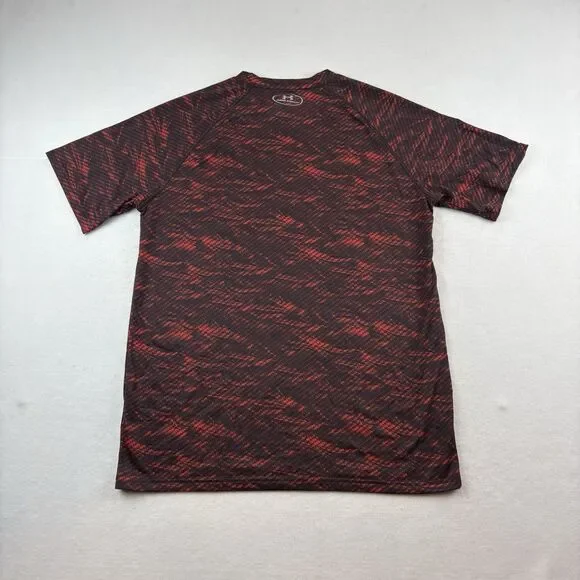 Maryland Terps Under Armour No Quit All Commit T Shirt Mens M Red Black Camo - Picture 4 of 7